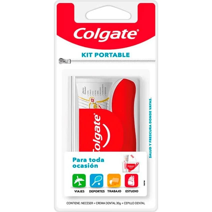 Kit de Viaje Colgate con Cepillo y Crema Dental 30 g