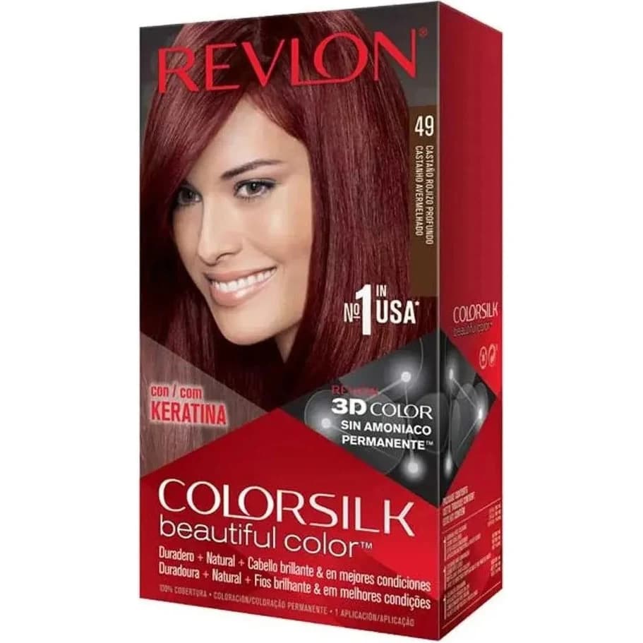 Kit de Tintura Capilar Revlon Colorsilk Tono 49