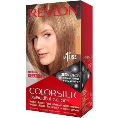 Tintura Capilar Revlon Colorsilk 3D Kit Tono 61 Rubio Oscuro