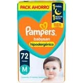 Pañales Pampers Baby-Dry Talle Mediano x 72