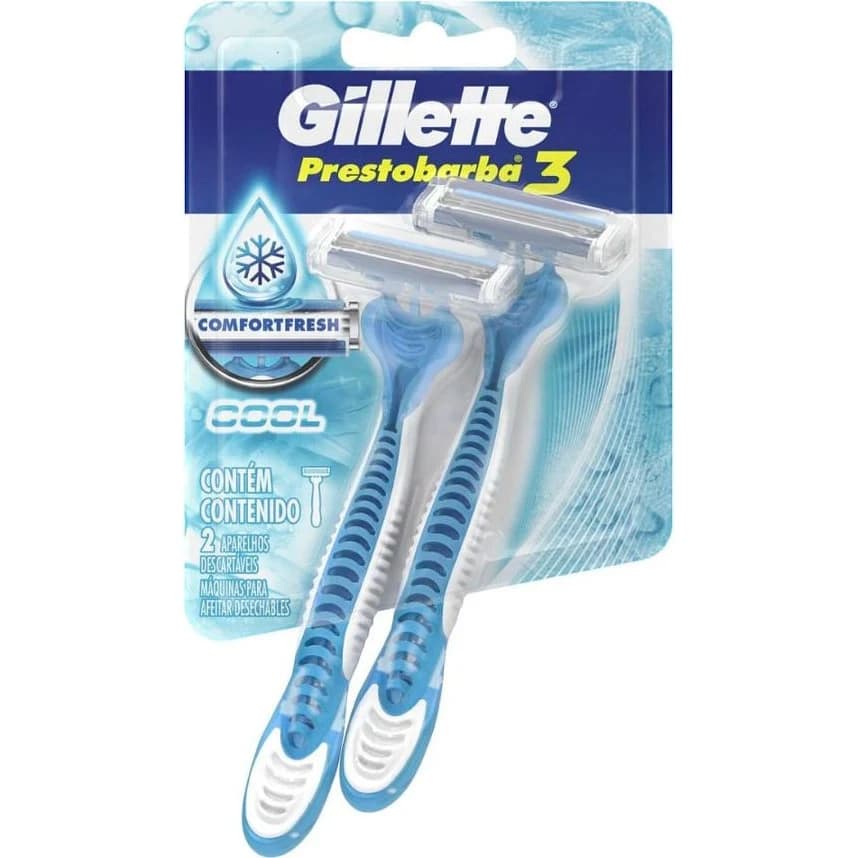 Máquina de Afeitar Gillette Prestobarba 3 Frescura Eucalipto x2