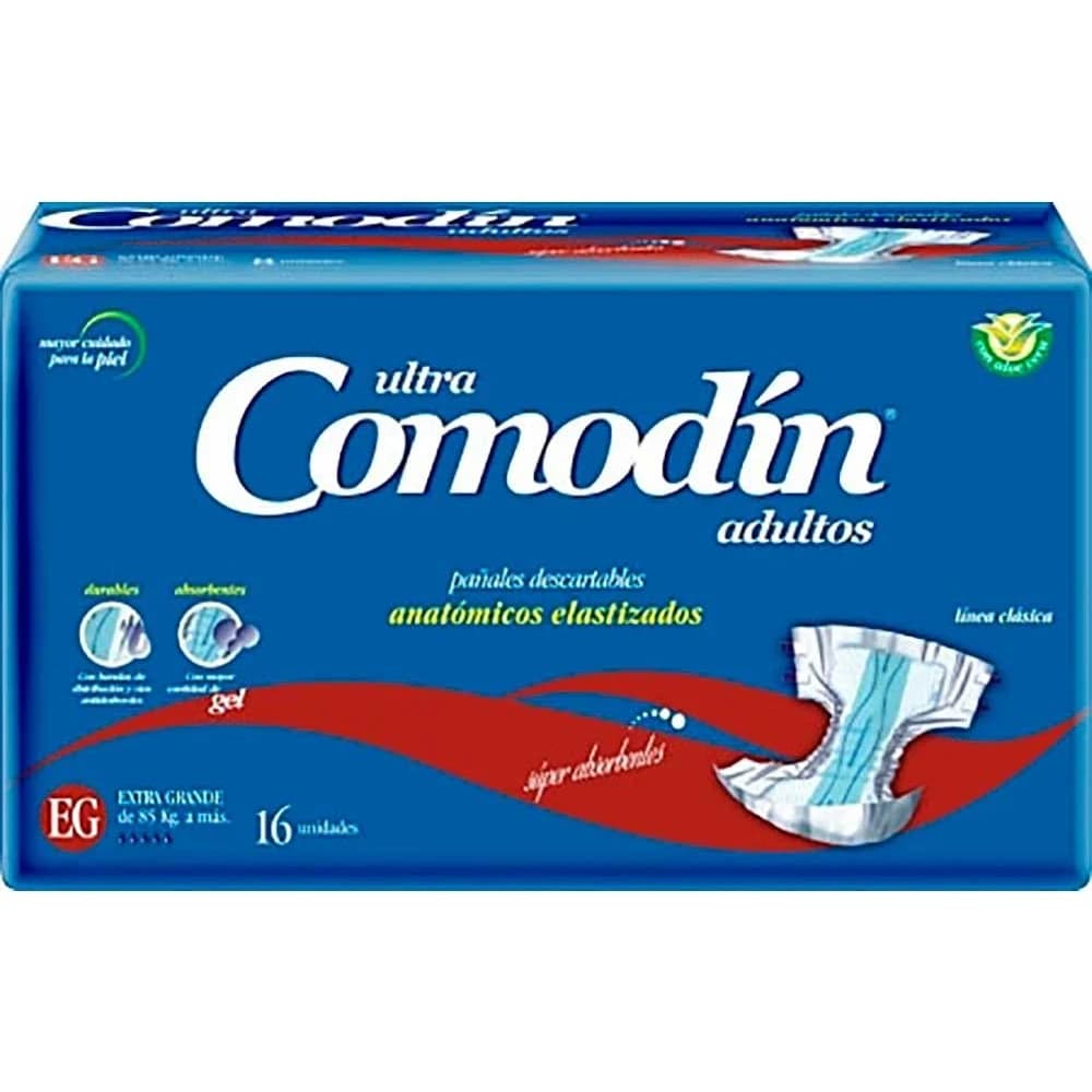 Pañal Anatómico Adulto Comodín Extra Grande x 16