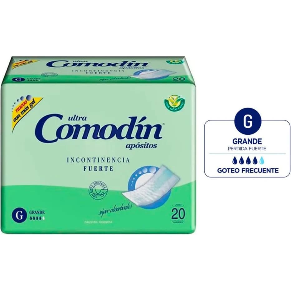 Apósitos para Incontinencia Comodín Forte x20