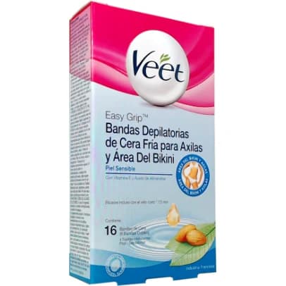 Bandas Depilatorias Veet Axilas y Bikini Piel Normal x 16