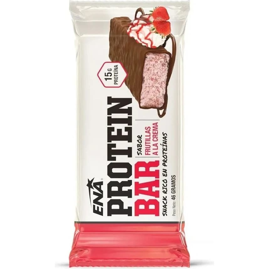 Barra de Proteína ENA Protein Bar Frutilla y Crema 46 g