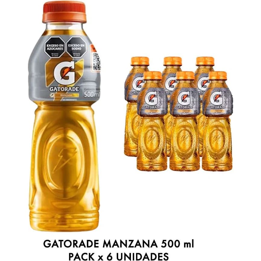Bebida Isotónica Gatorade Manzana 500 ml