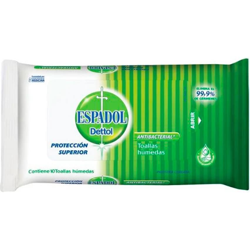 Toallitas Húmedas Antibacteriales Espadol x 10