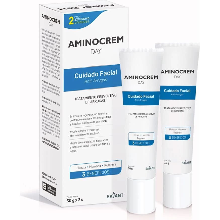 Aminocrem Day Emulsión Antiarrugas x 30 g (Pack 2x1)