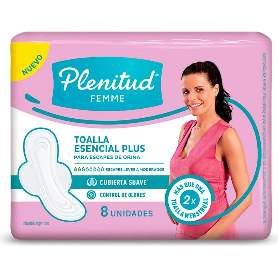 Toallas Femeninas Plenitud Larga con Alas x8