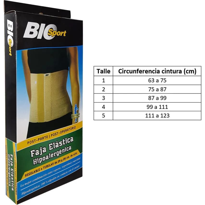 Faja Ortopédica Biosport Softy 28 cm Talle 1