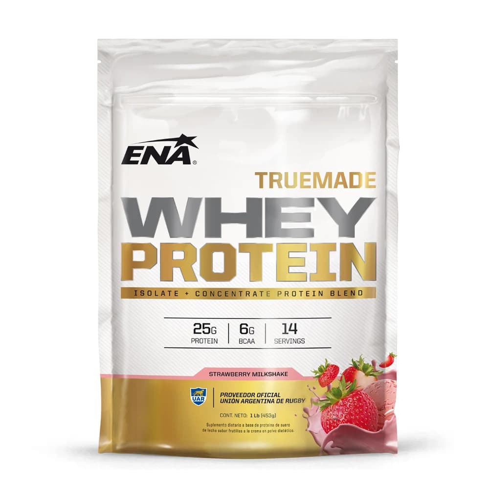 Suplemento Proteico Ena Whey Protein Frutilla 453 g