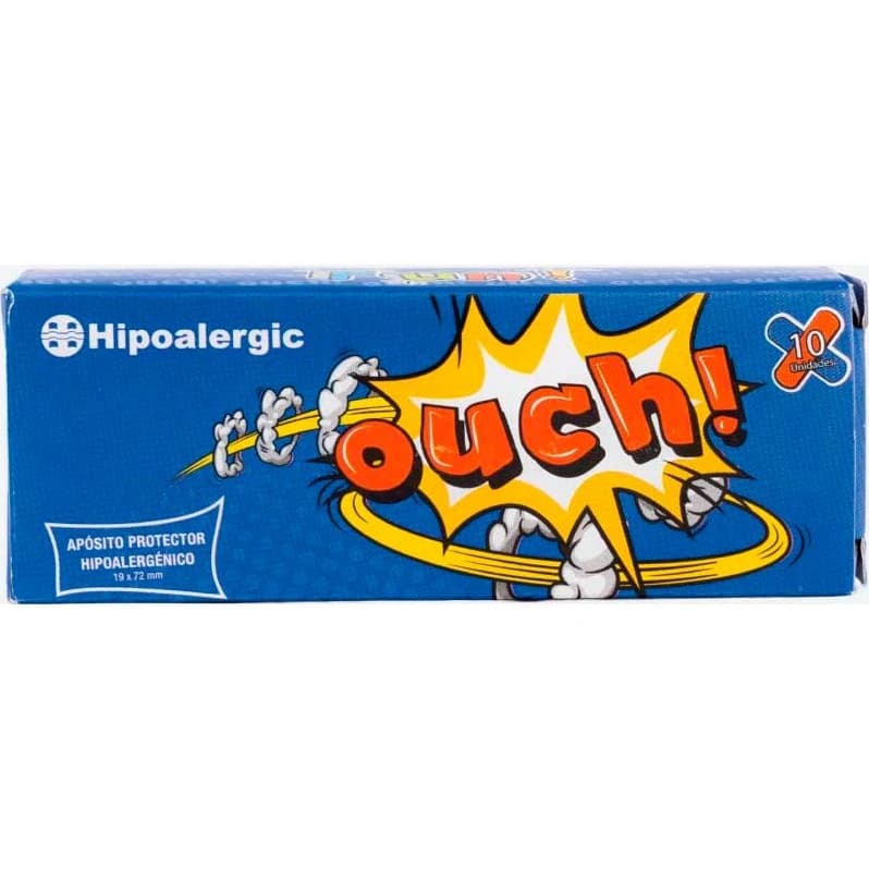 Apósitos Protectores Estampados Hipoalergic Fun! (Ouch!) 19 mm x 72 mm x 10 Unidades