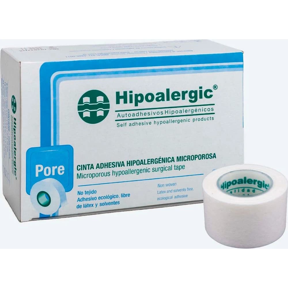 Cinta Adhesiva Microporosa Hipoalergic Pore 2,5 cm x 9 m x 12 Rollos