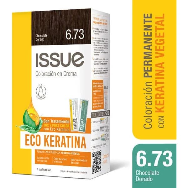 Tintura Capilar Issue Kit Keratina Tono 6/73