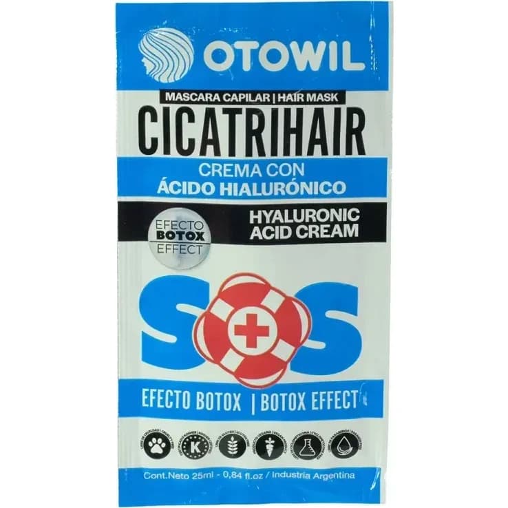 Máscara Capilar Otowil Cicatrihair Keratina y Ácido Hialurónico 25 g