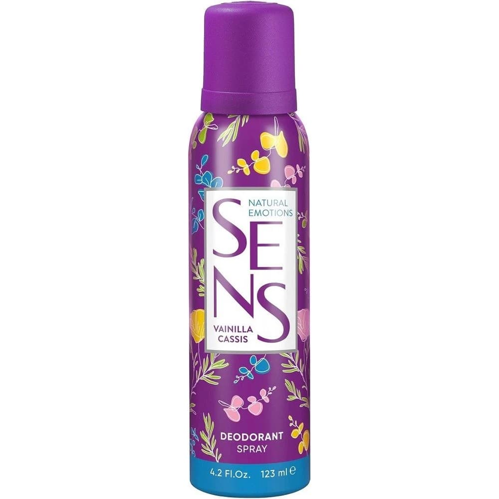 Desodorante Aerosol Sens Natural Vainilla Cassis 123 ml