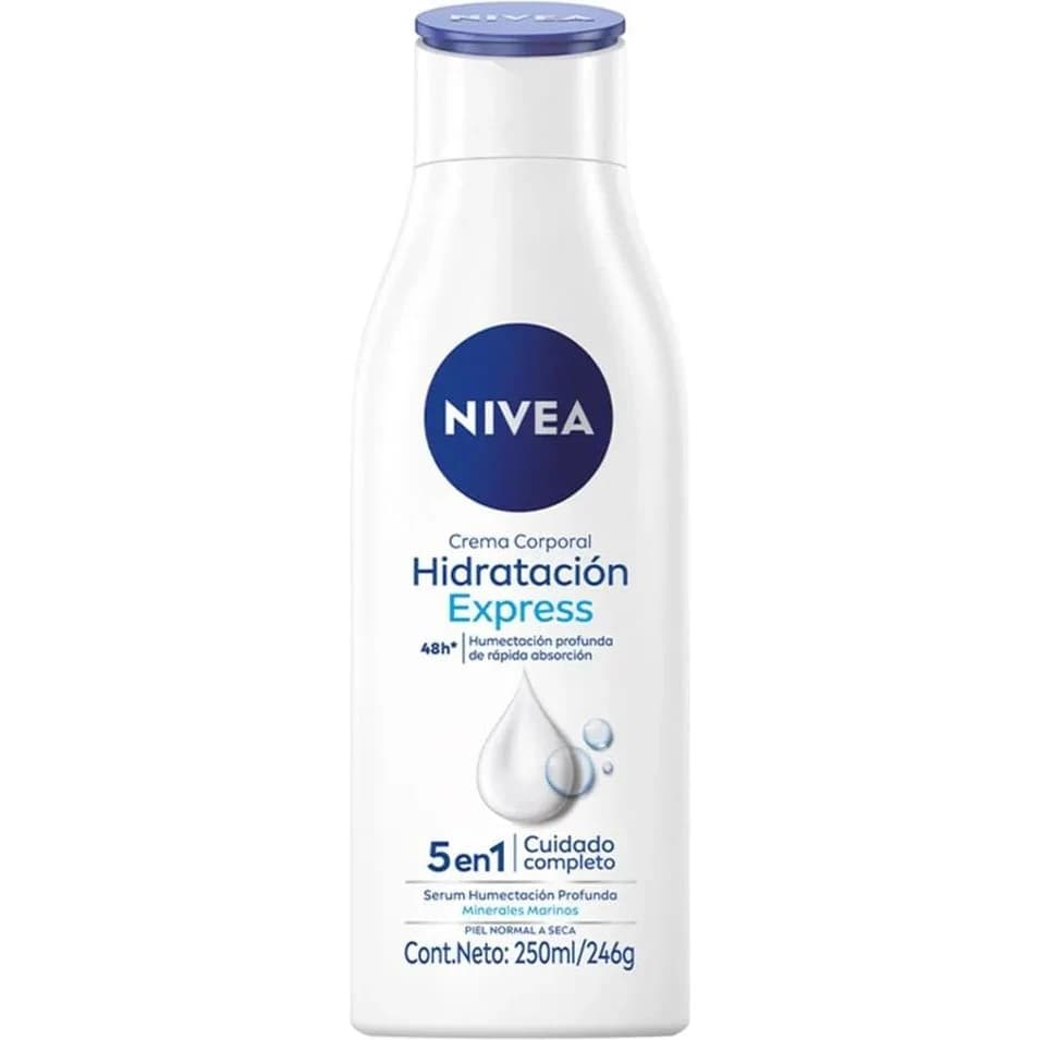 Crema Corporal Nivea Hidratación Express 5 en 1 250 ml