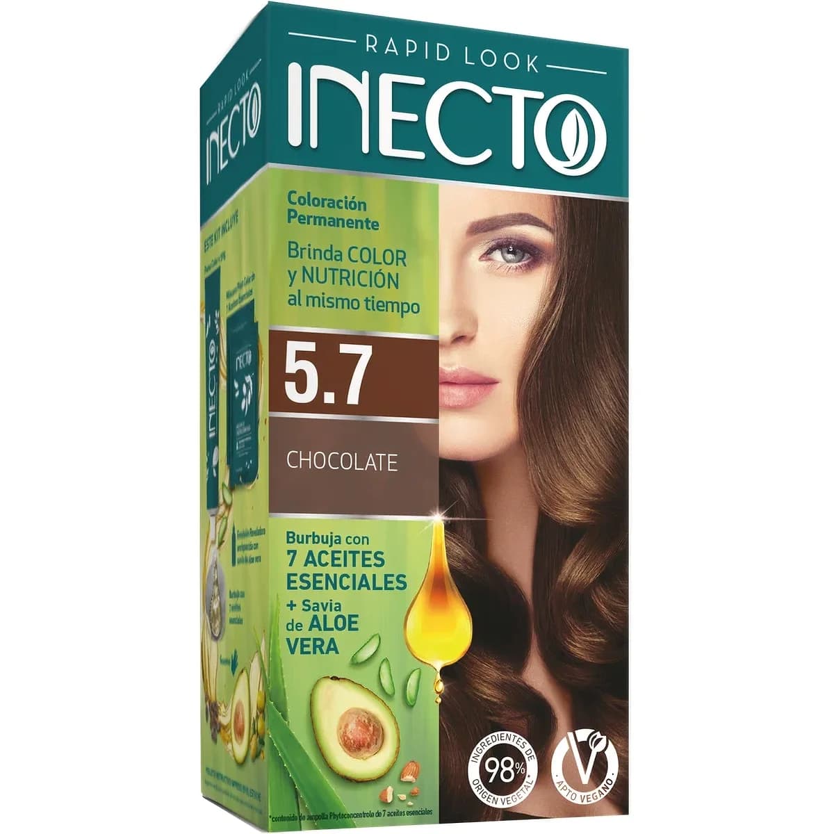 Tintura Capilar Inecto Rapid Look Tono 5.7