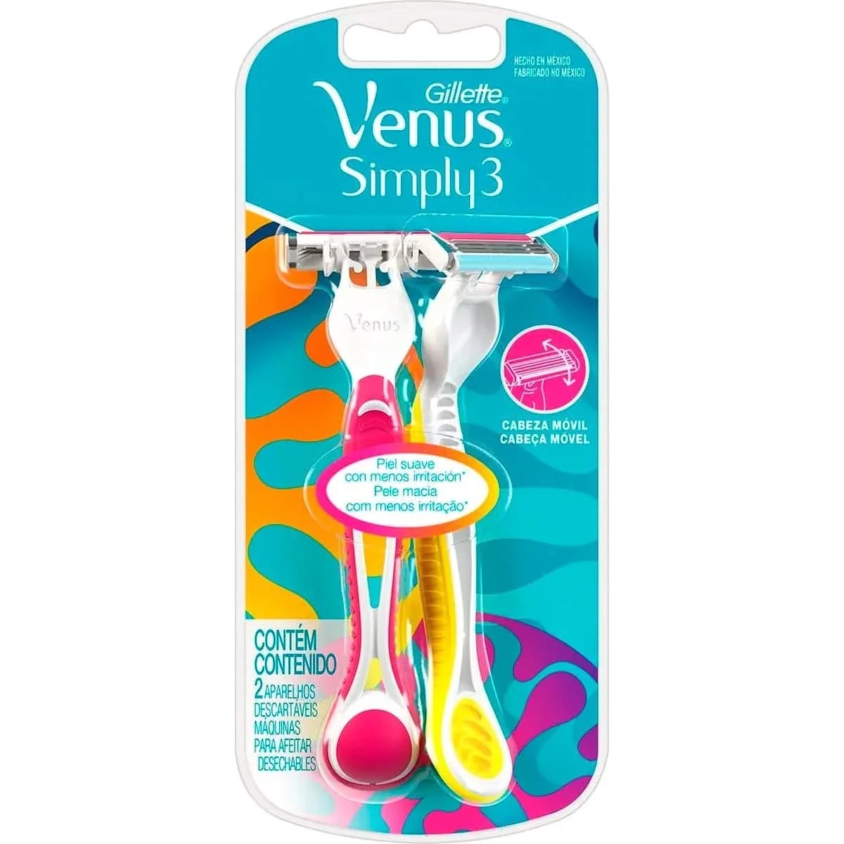 Máquina de Afeitar Gillette Venus Simply Pack x2