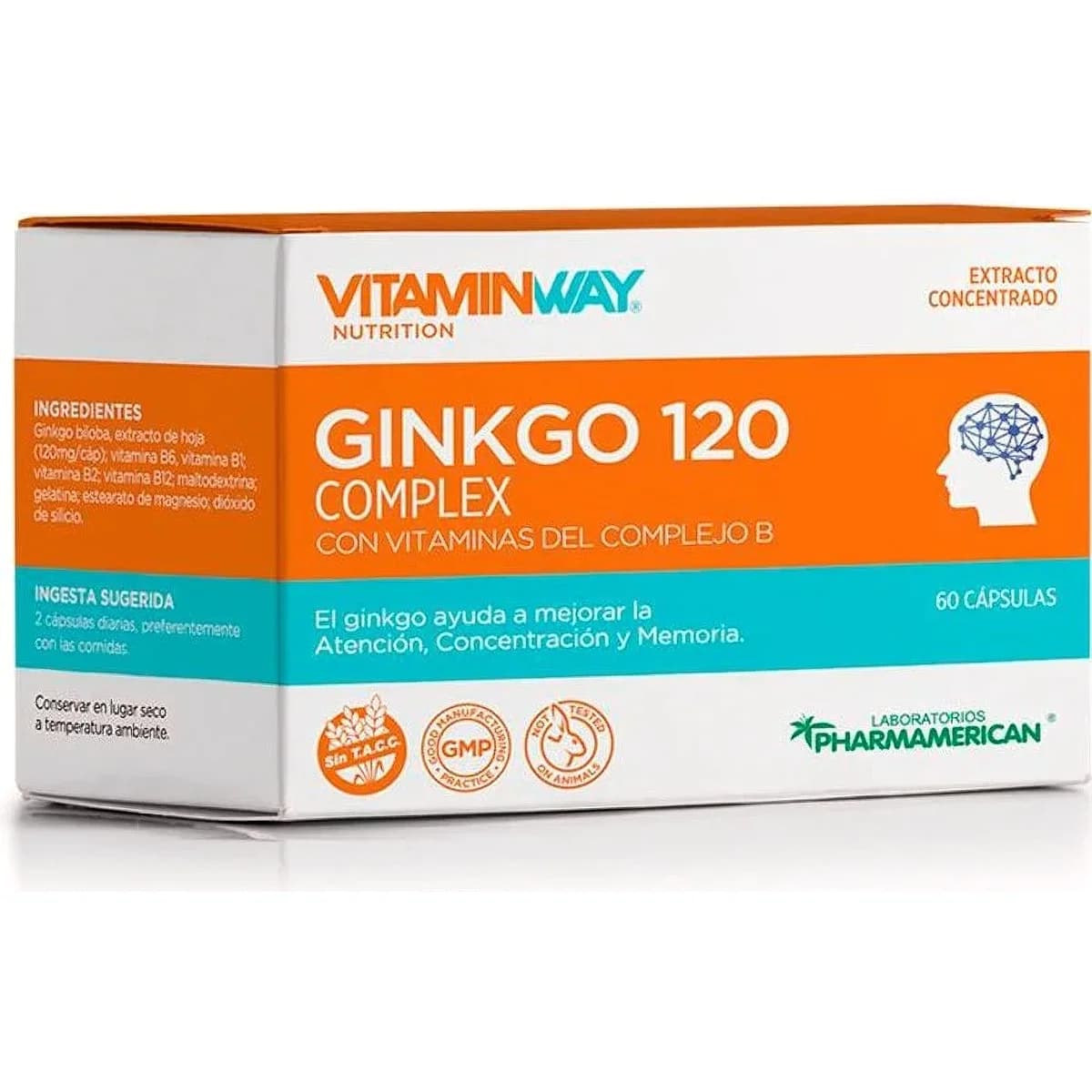 Suplemento Dietario Vitamin Way Ginkgo 120 Complex 60 Cápsulas