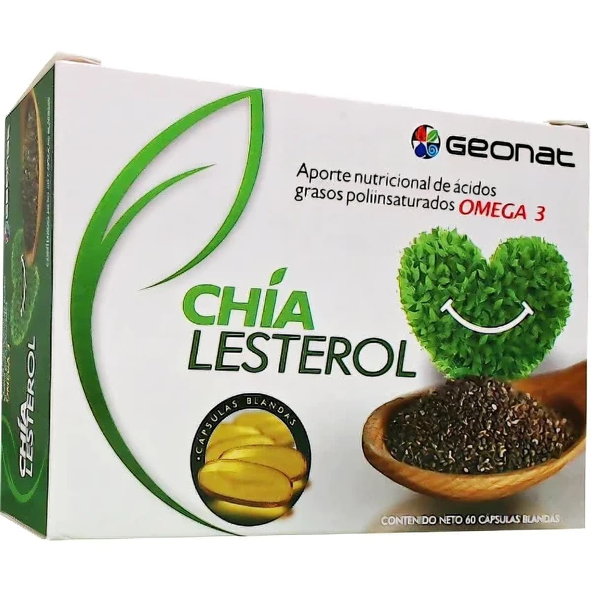 Suplemento Dietario Geonat Chialesterol 60 Cápsulas