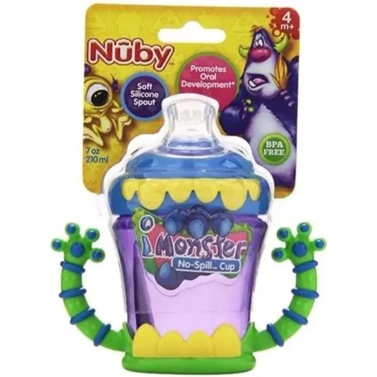 Vaso Monstruo Nuby con Boquilla 210 ml