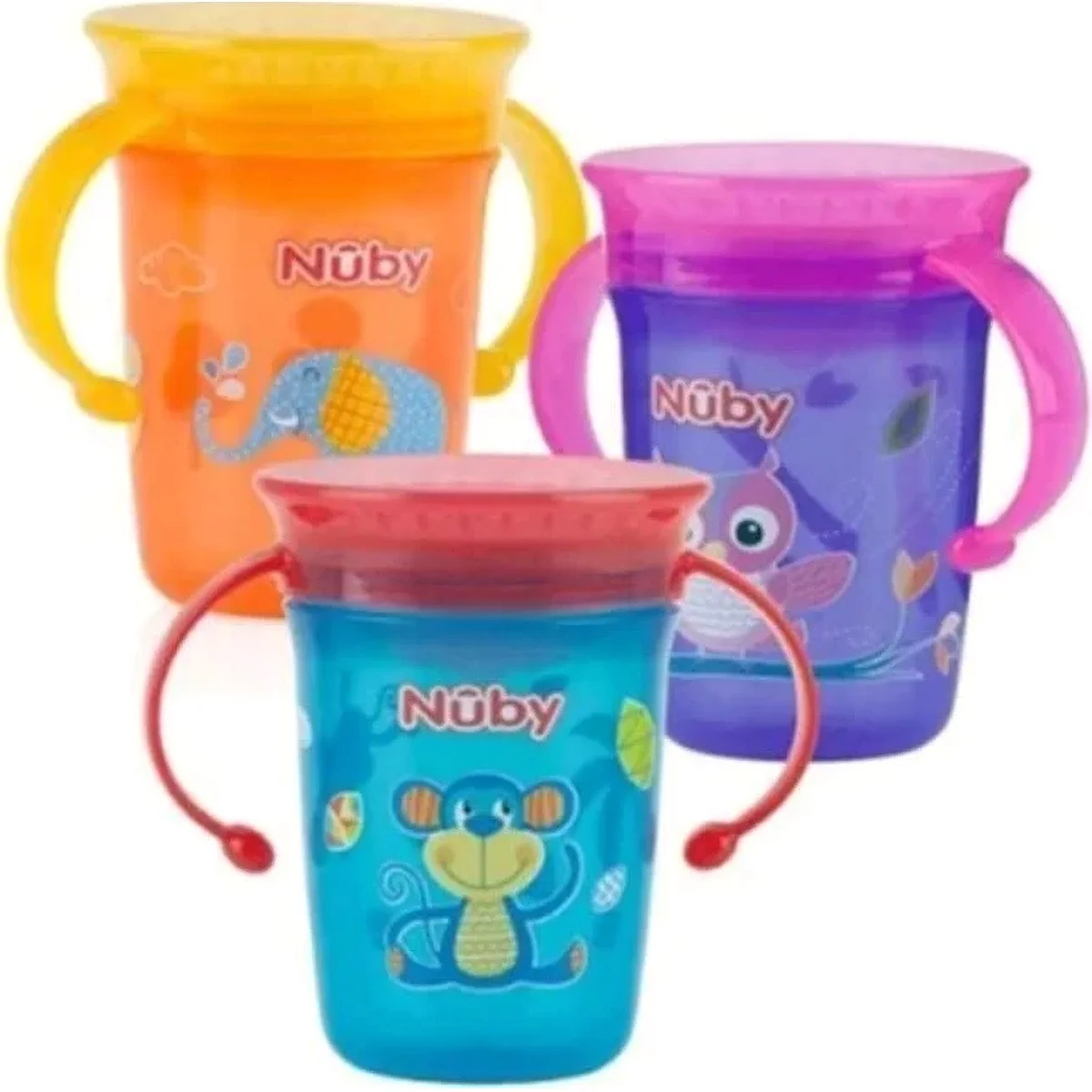Vaso Antiderrame Nuby 6 Meses+ 240 ml