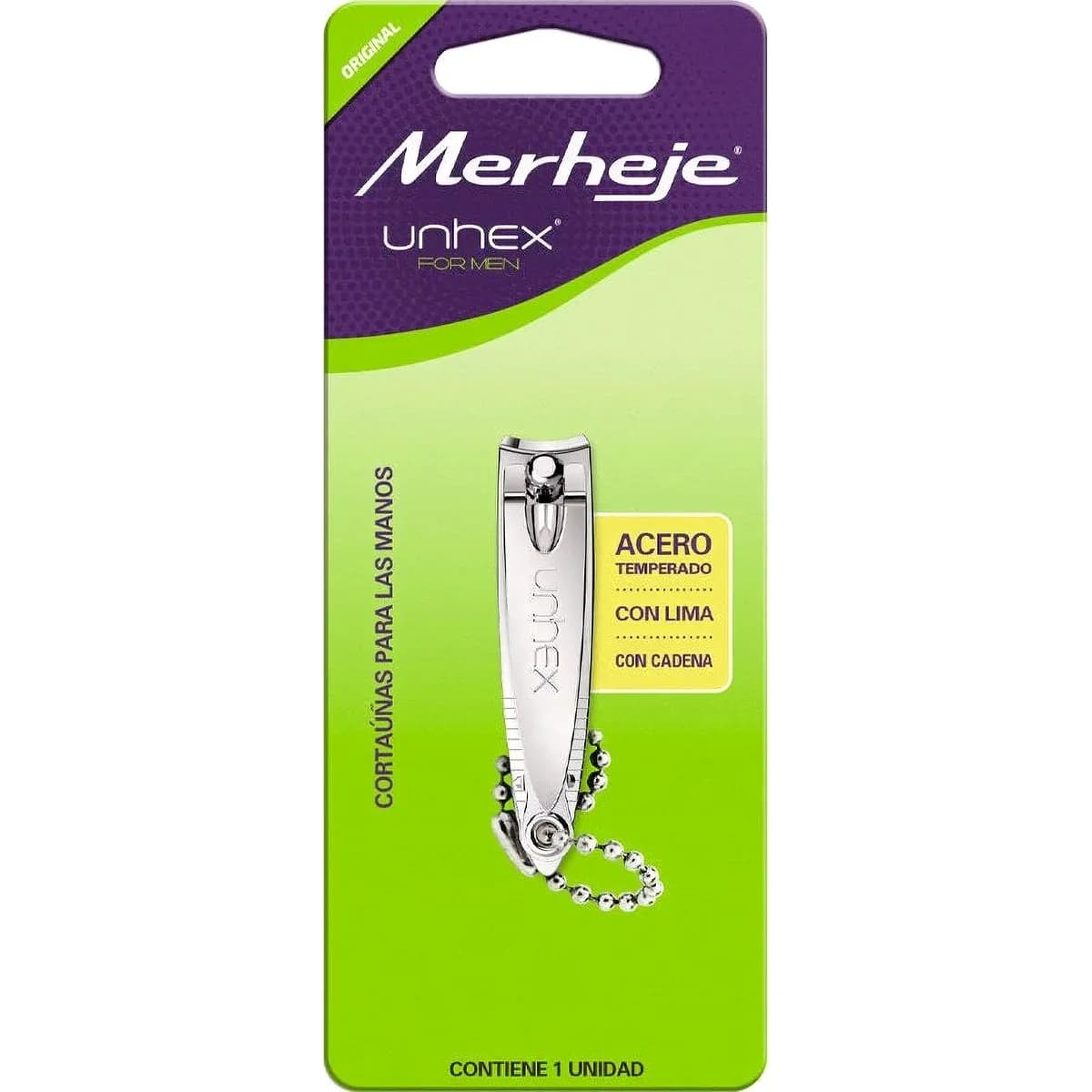 Cortaúñas para Manos Merheje Unhex Men con Cadena