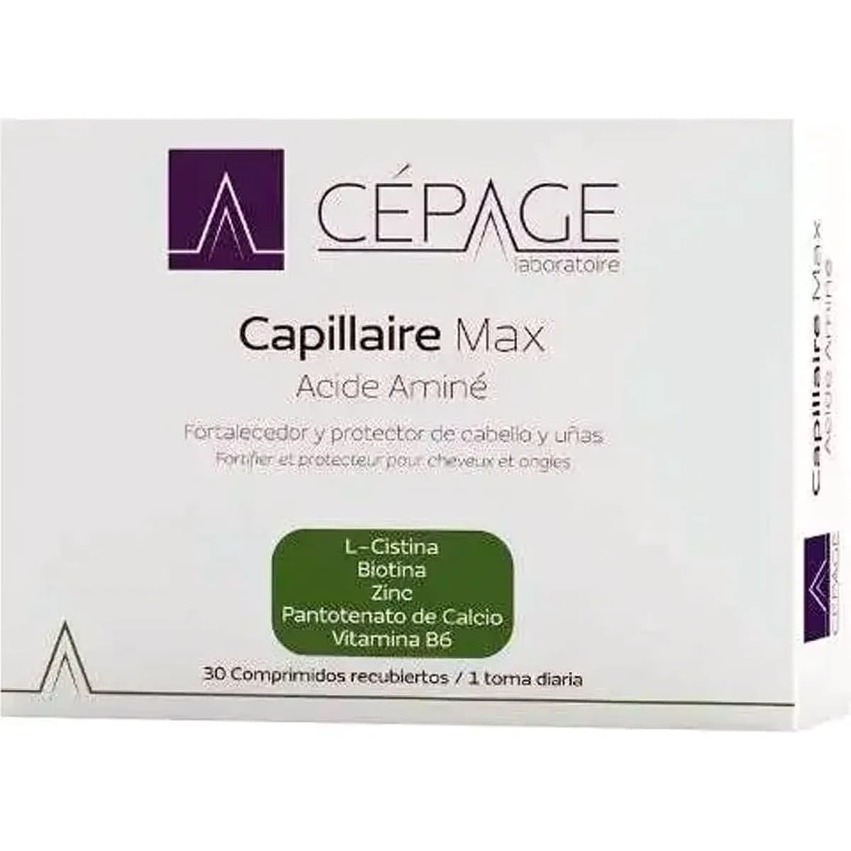 Suplemento Capilar Cepage Capillaire Max Acide Amine x 30 Comprimidos