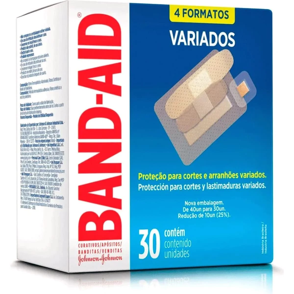 Aposito Adhesivo Band-Aid Variado X30 Unidades