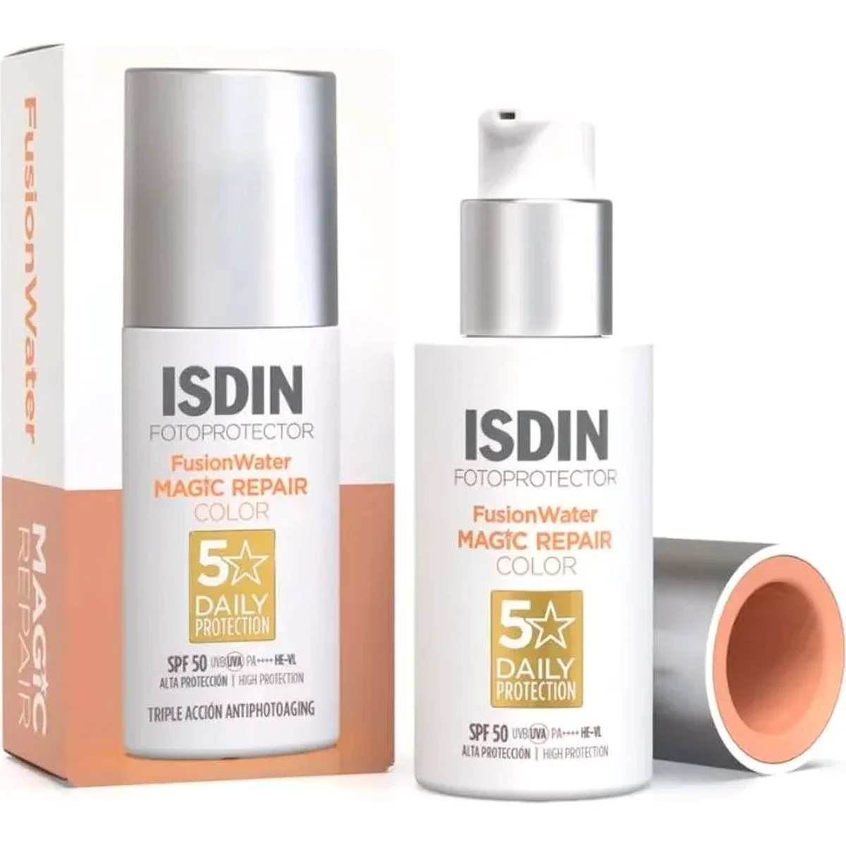 Fotoprotector Isdin Fusion Water Magic Repair Color SPF 50 50 ml