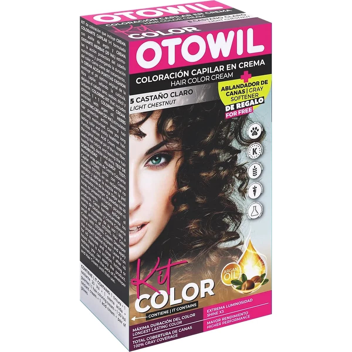 Kit de Coloración Otowil Tono 5 Castaño Claro