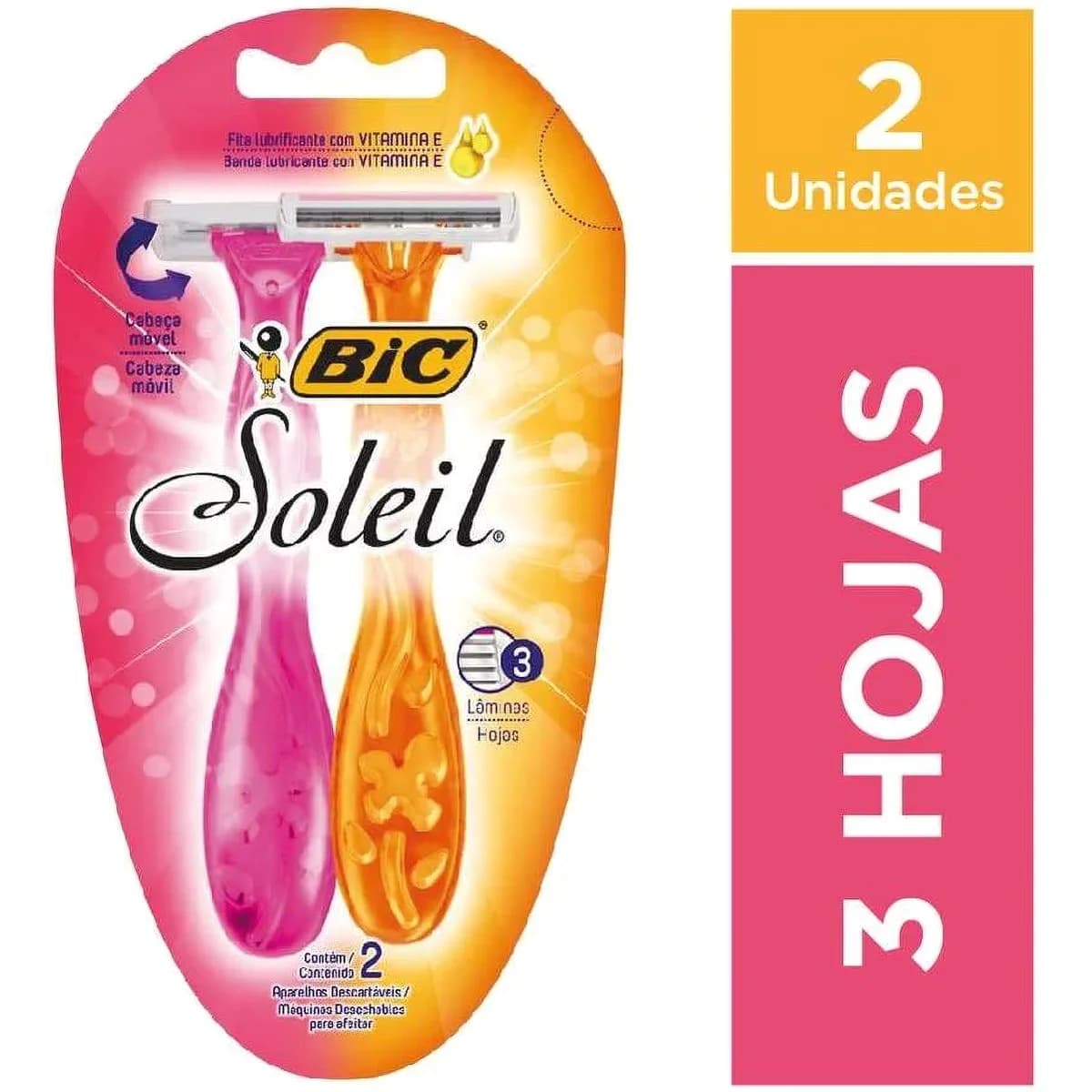 Máquina de Afeitar Descartable Bic Soleil x2
