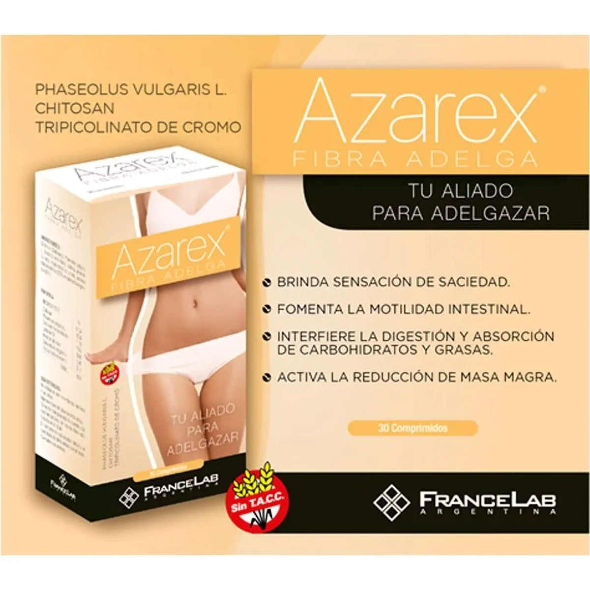 AZAREX FIBRA ADELG.100MG CX30