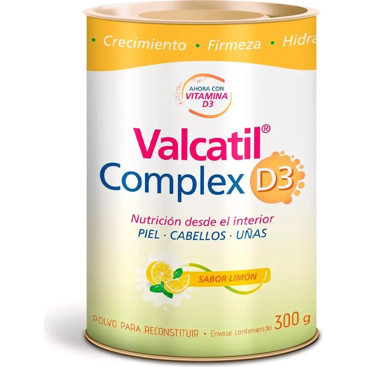 Suplemento Nutricional Valcatil Complex D3 Sabor Limón 300 g