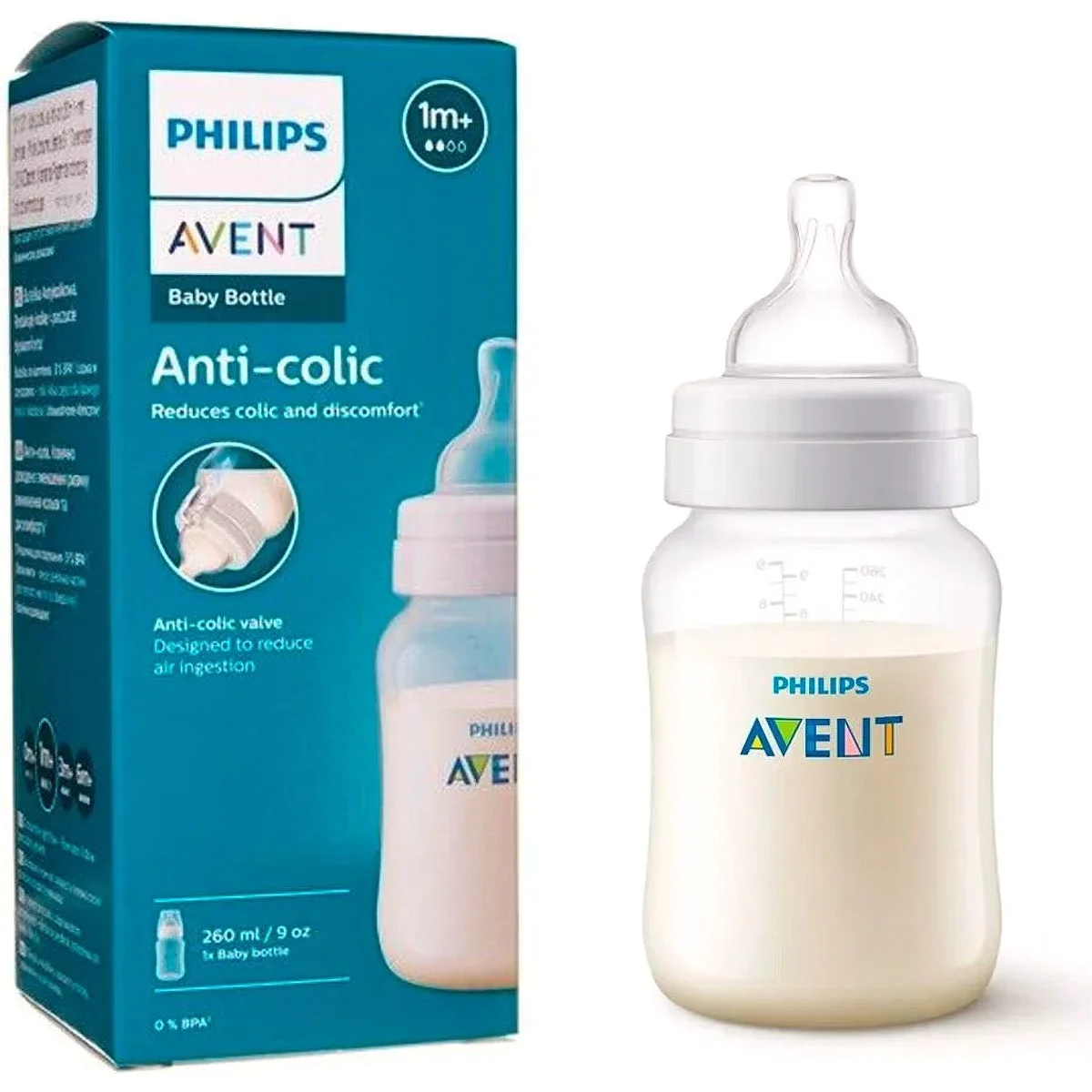 Mamadera Anticólica Philips Avent Refresh 260 ml