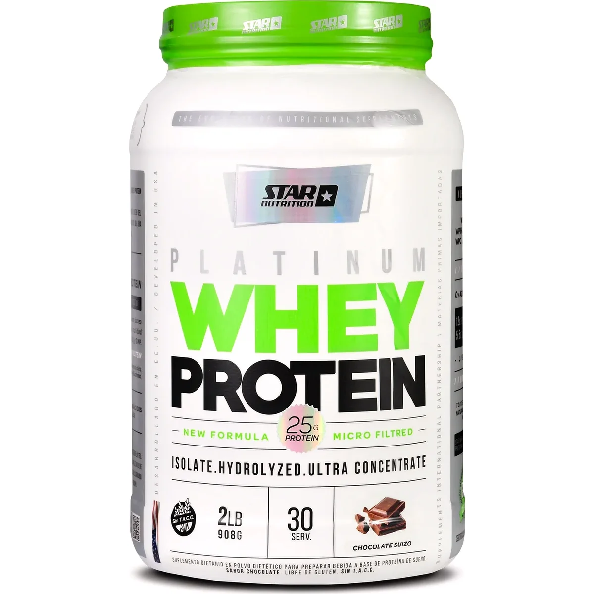 Star Nutrition Platinum Whey Protein Chocolate 2 lb