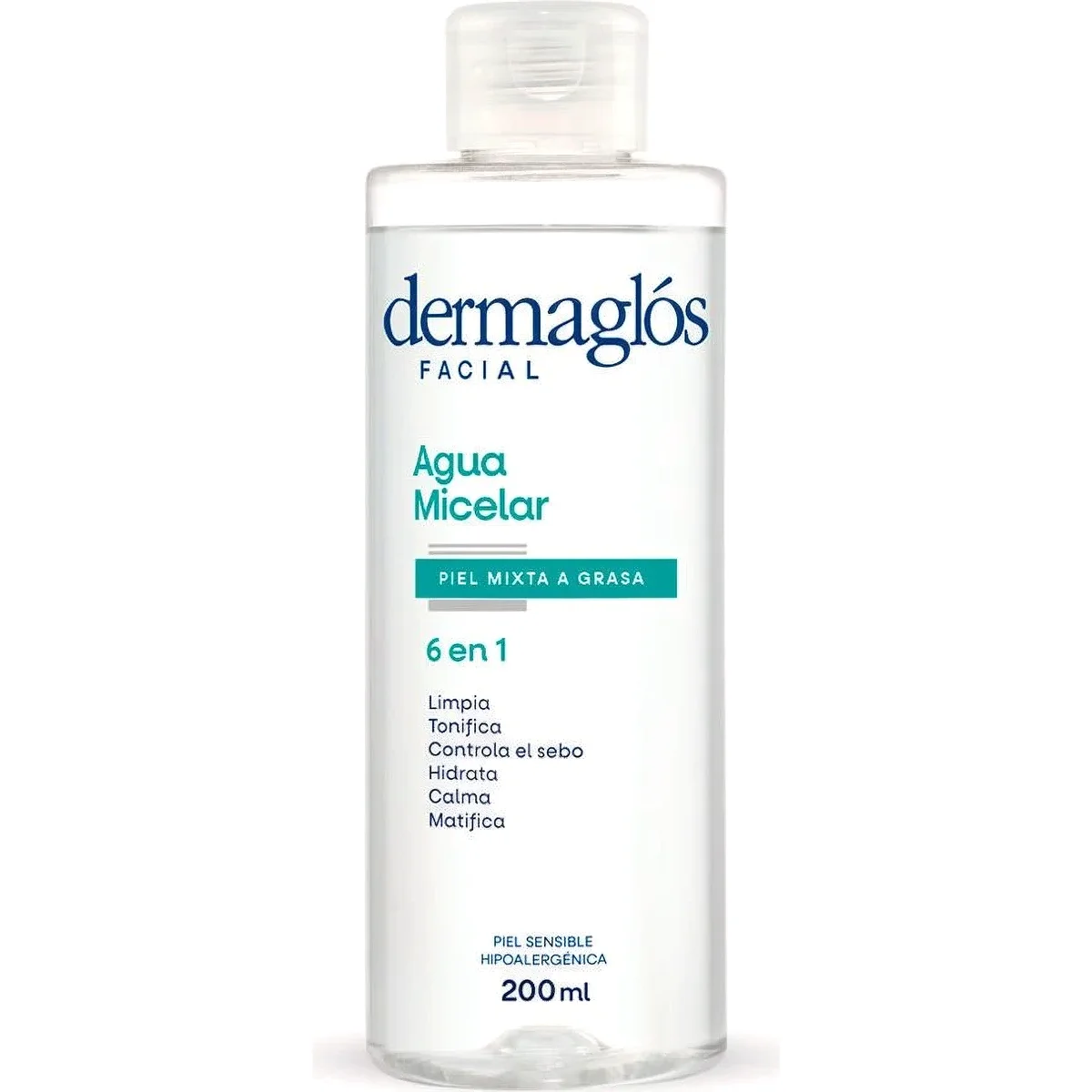 Agua Micelar Facial Dermaglós Piel Mixta a Grasa 200ml