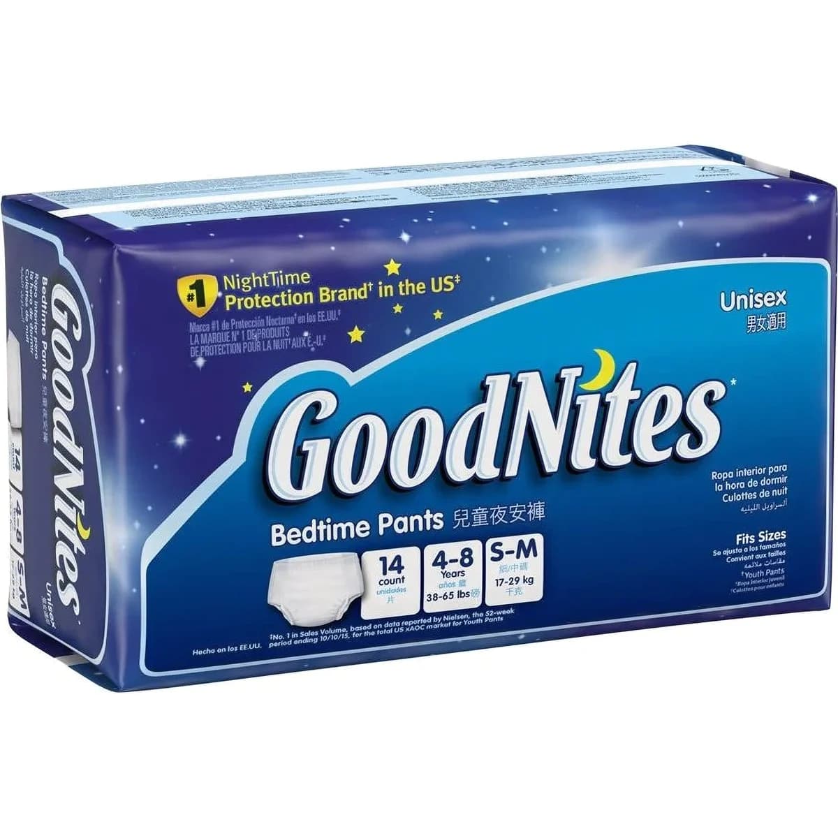 {GOODNITES ROPA INTER.P/M 14UN