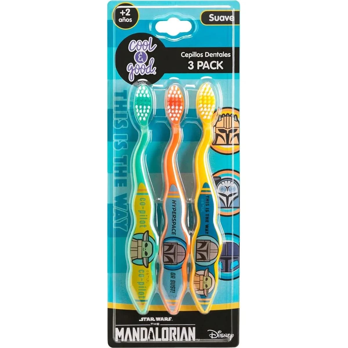 Cepillo de Dientes Infantil Cool Star Wars Pack x3