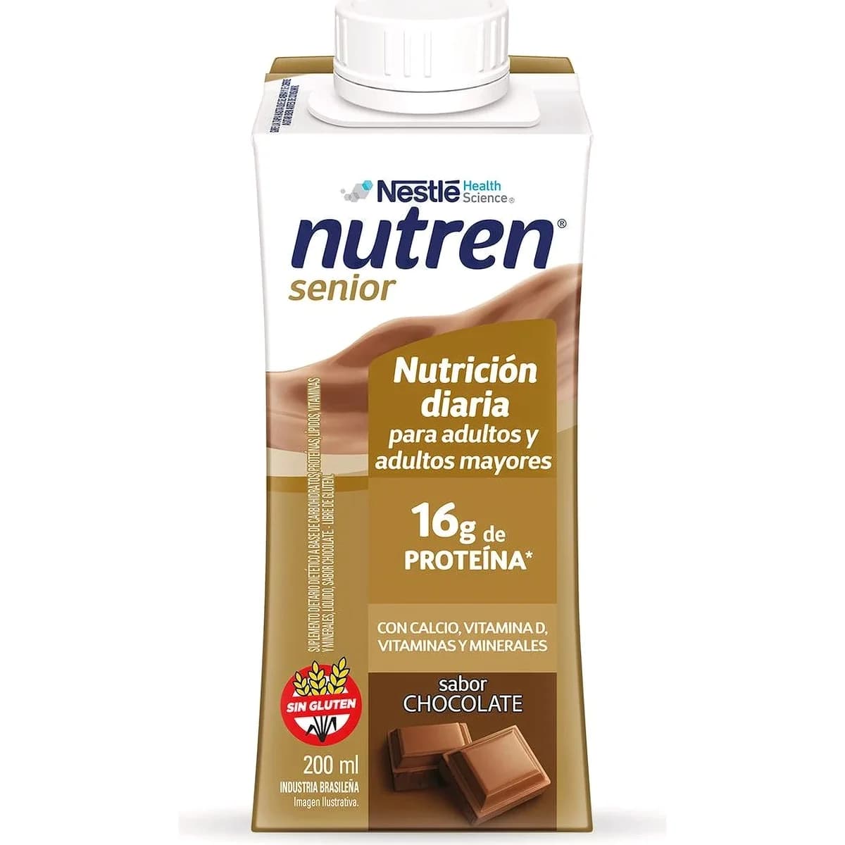 Suplemento Nutricional Nutren Senior Líquido Chocolate 200 ml