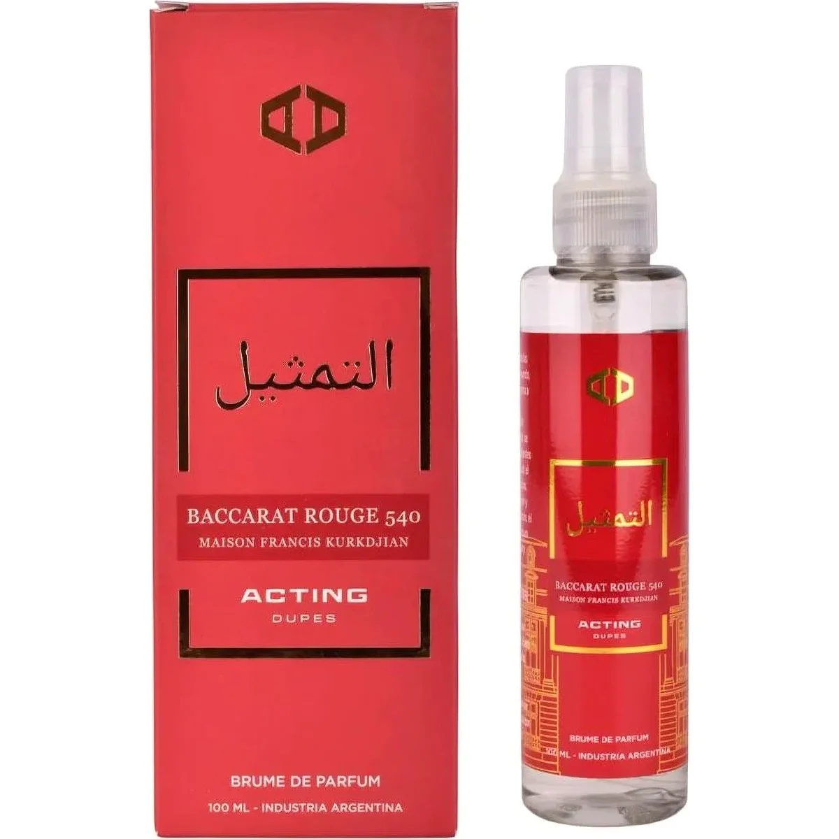 Acting Dupes Baccarat Rouge 540 Body Splash 100 ml