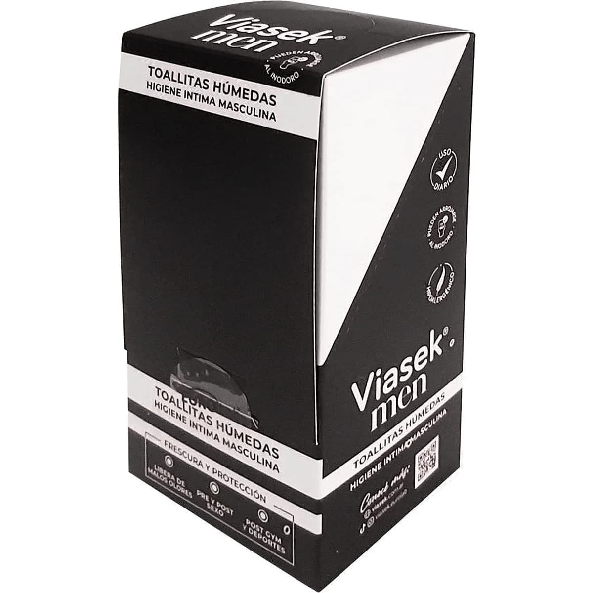 Kit Toallitas Húmedas Viasek Men x16 Sobres x3