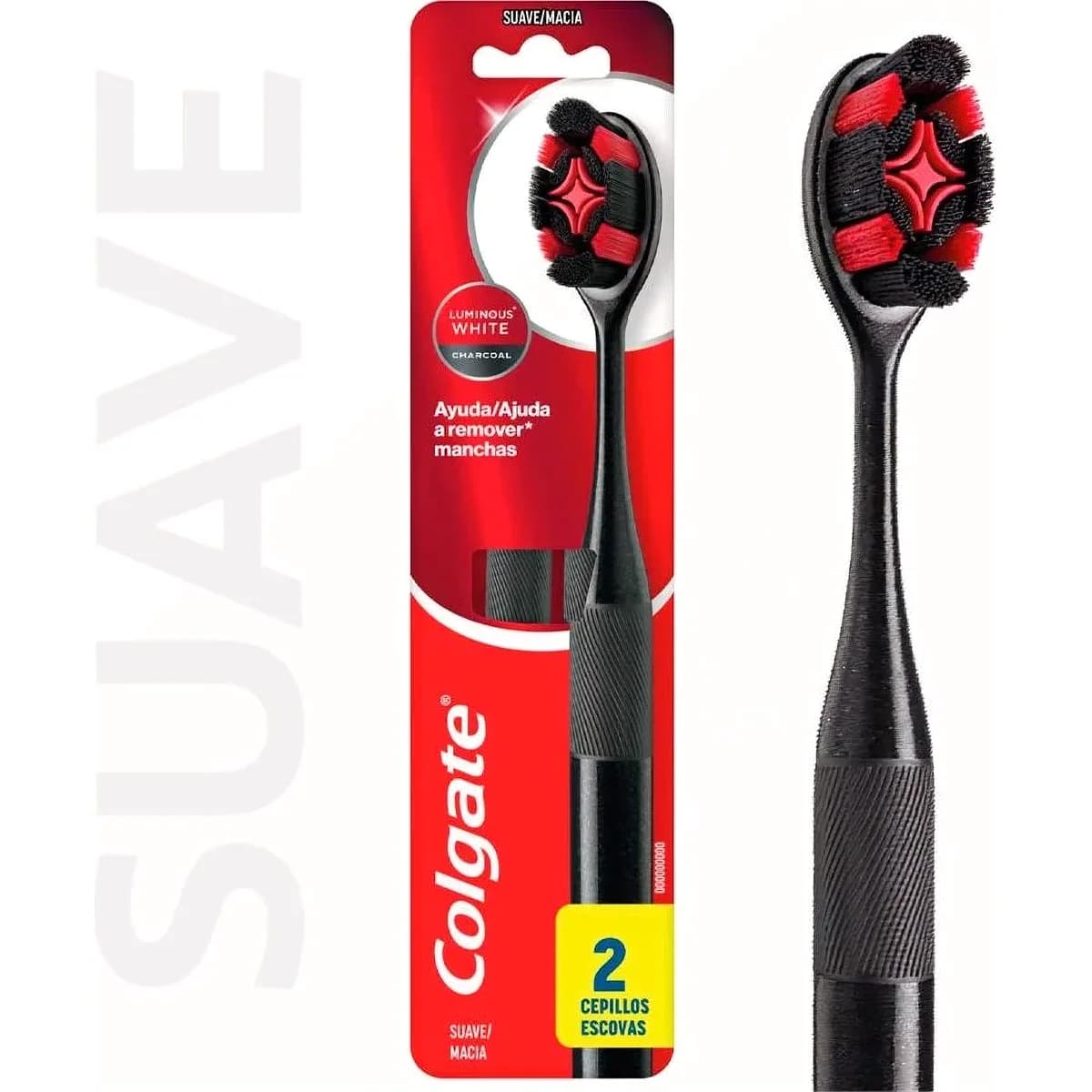 Cepillo de Dientes Colgate Charcoal Pack x2