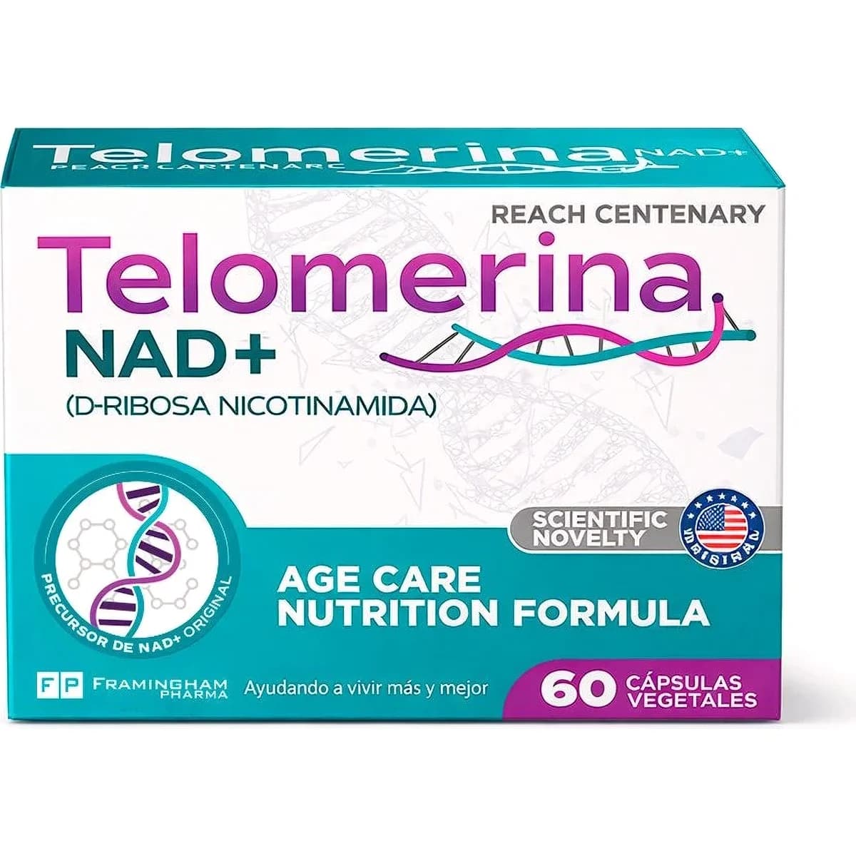 Telomerina NAD+ Suplemento Dietario x 60 Cápsulas