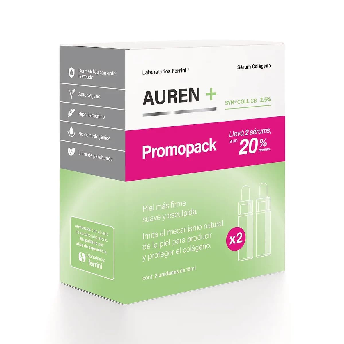 Serum Facial Auren Colágeno 2 x 15 ml