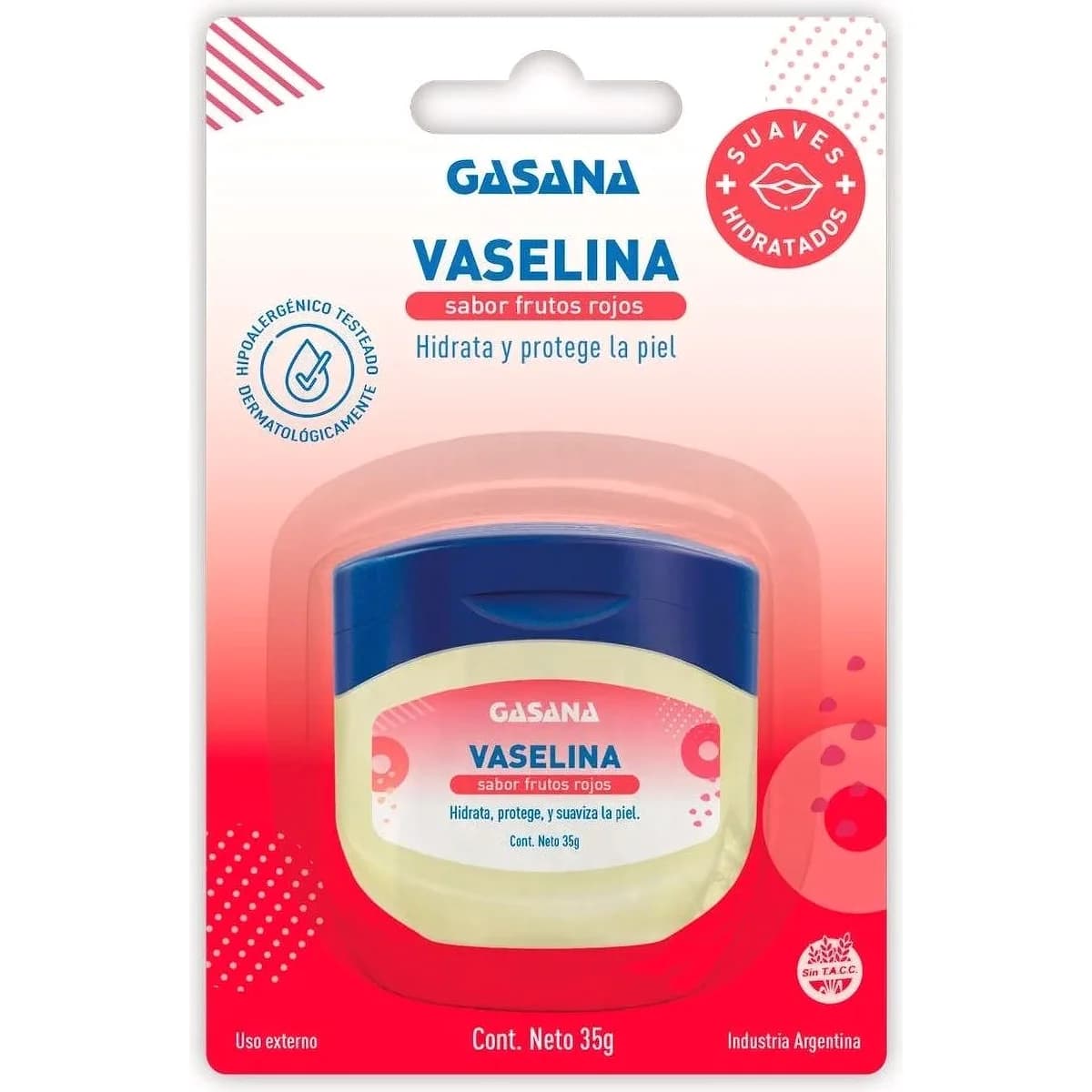 Vaselina Sólida Gasana Frutos Rojos 35 g