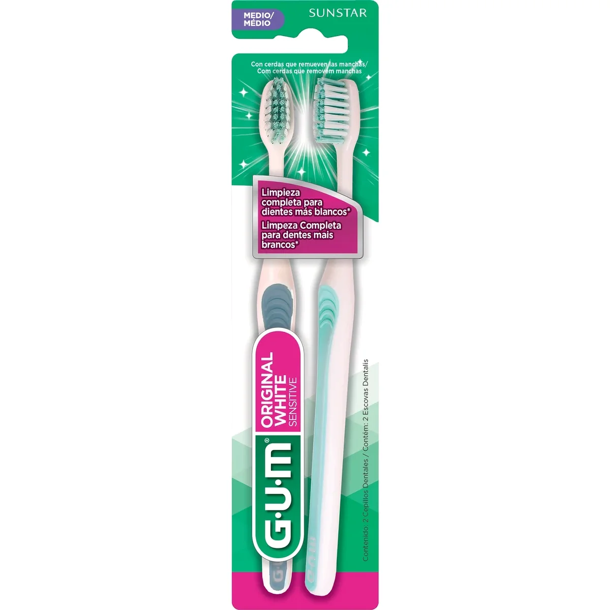 Cepillo Dental Gum Original White 4517 x2