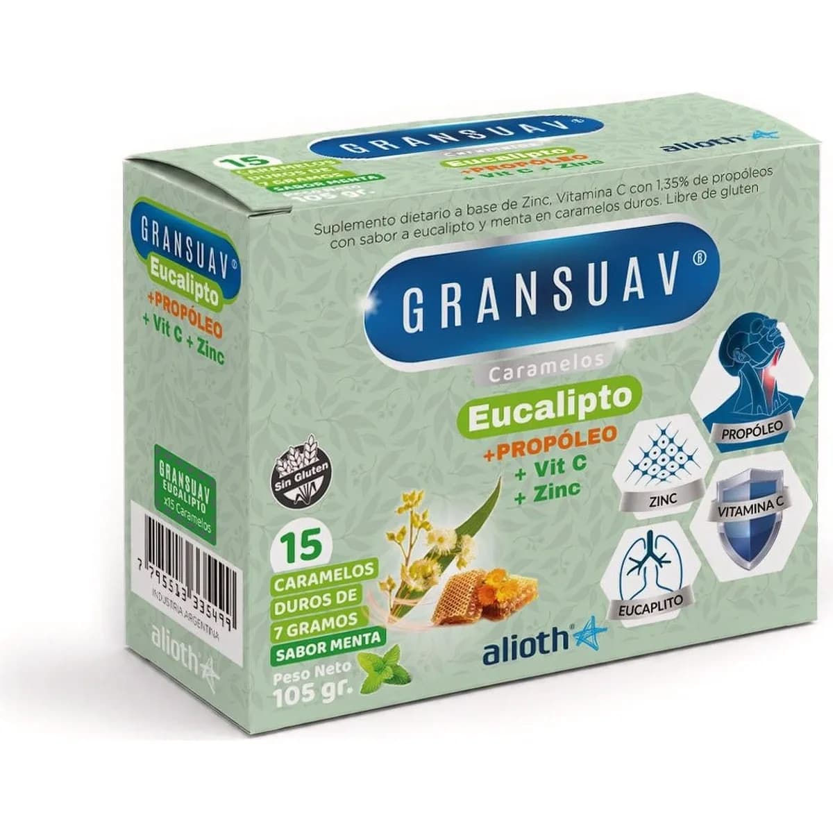 Caramelos Duros Gransuav Eucalipto x 15