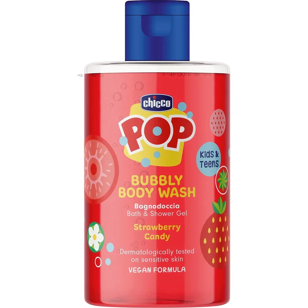 Body Wash Chicco Pop Strawberry 300 ml